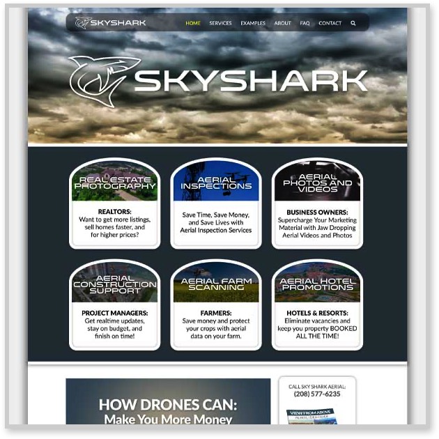 Sky Shark Website